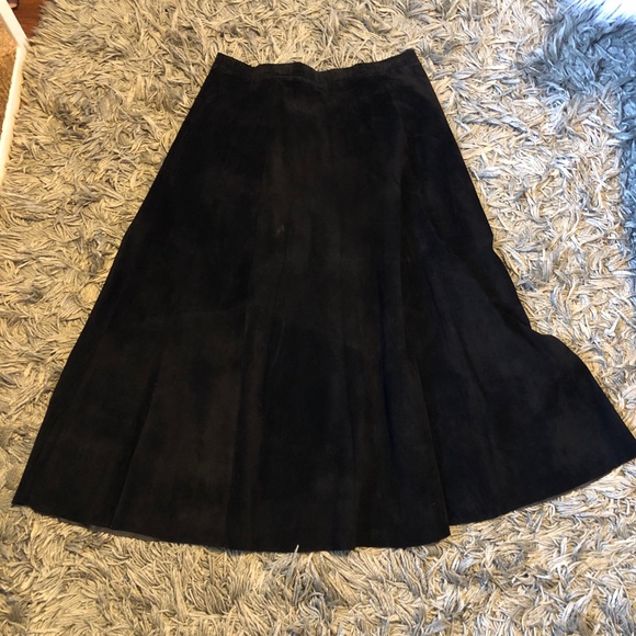 Vintage Genuine Real Suede Skirt SantaFe Dry Goods - Picture 2 of 7